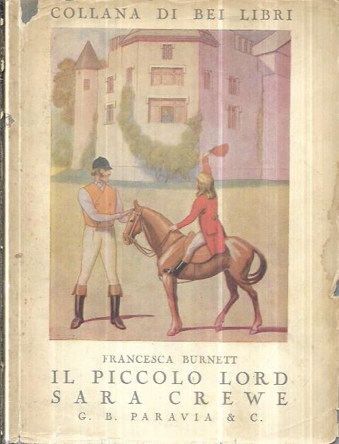 Il piccolo Lord, Sara Crewe - copertina