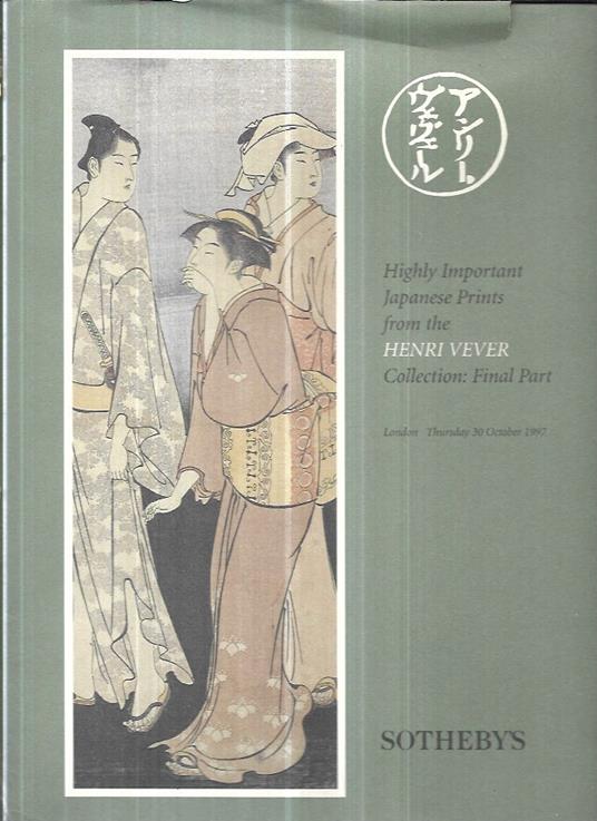 Highly important Japanese prints from Henri Vever Collection: Final Part - copertina