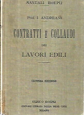 Contratti e collaudi dei lavori edili - Isidoro Andreani - copertina