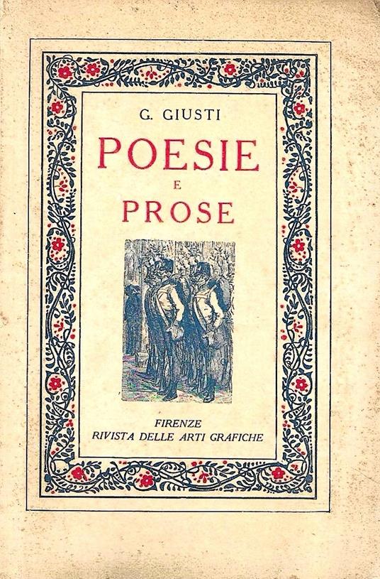 Poesie e prose scelte e illustrate - Giuseppe Giusti - copertina