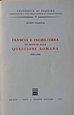 Francia e Inghilterra di fronte alla questione romana 1859-1860