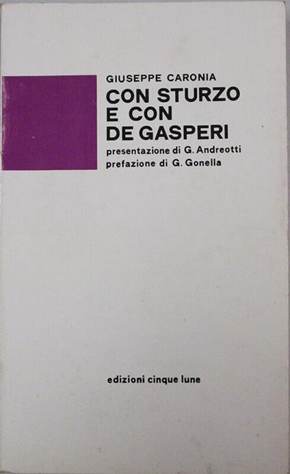 Con Sturzo e con De Gasperi 1979 - Giuseppe Caronia - copertina
