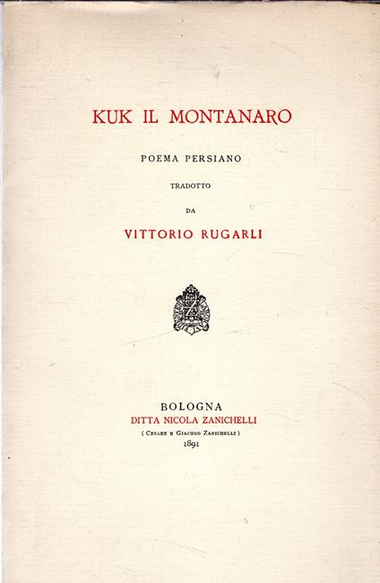 Kuk il montanaro. Poema persiano - copertina