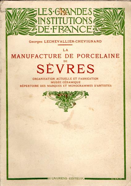 La manufacture de porcelaine de Sevres - copertina