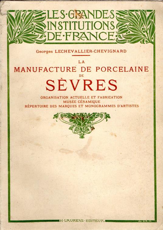 La manufacture de porcelaine de Sevres - copertina