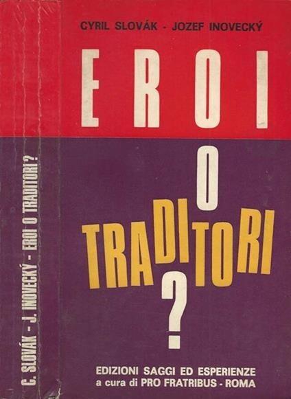 Eroi o traditori? - copertina