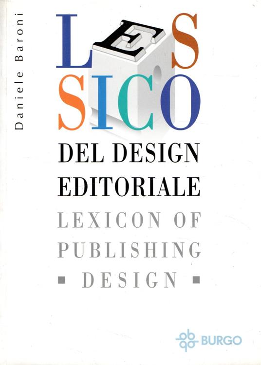 Lessico del design editoriale - Daniele Baroni - copertina