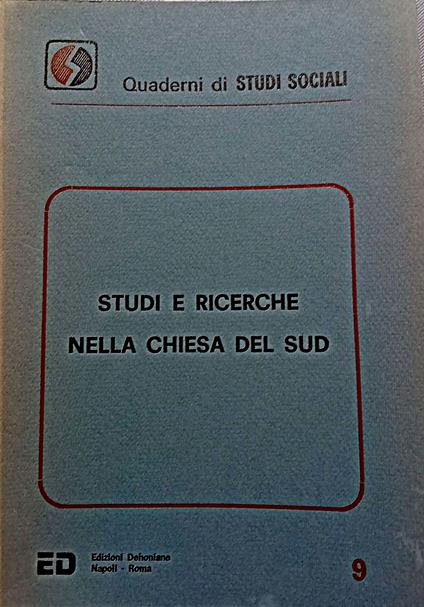 Studi e ricerche nella Chiesa del sud : l'impegno pastorale dopo il convegno di Paola - copertina