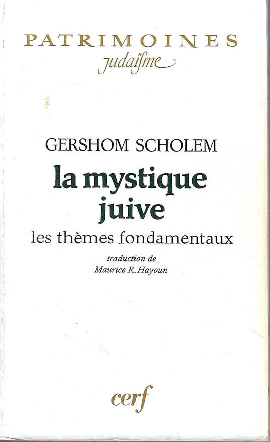 La mystique juive: Les thèmes fondamentaux - Gershom Scholem - copertina
