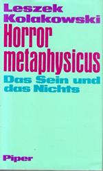 Horror metaphisicus. Das Sein und das Nicht