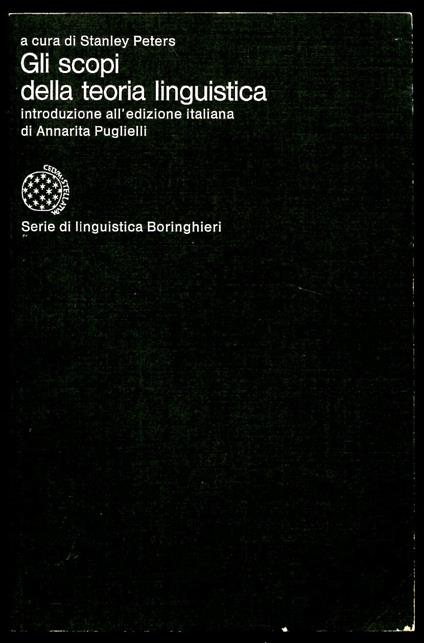 Gli scopi della teoria linguistica - copertina