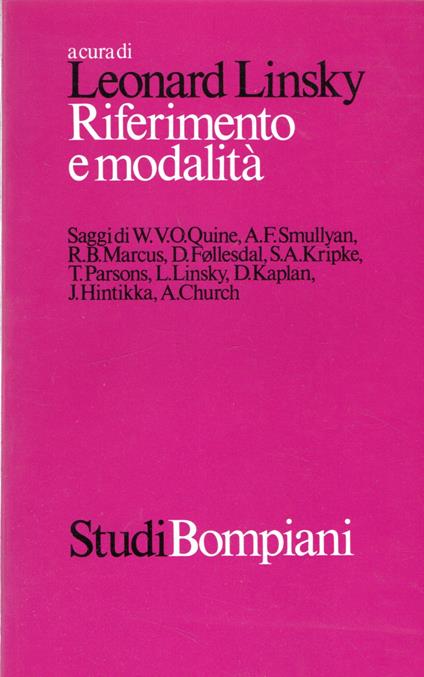 Riferimento e modalità - copertina