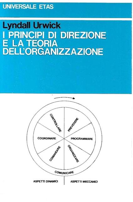 I principi di direzione e la teoria dell'organizzazione - Lyndall Urwick - copertina