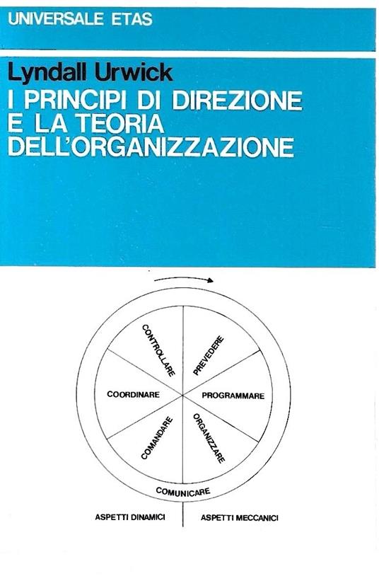 I principi di direzione e la teoria dell'organizzazione - Lyndall Urwick - copertina