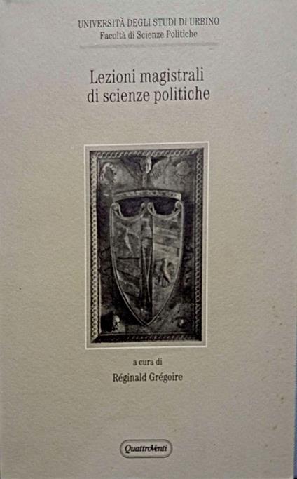 Lezioni magistrali di scienze politiche - copertina