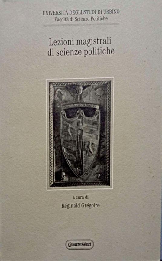Lezioni magistrali di scienze politiche - copertina