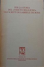 Per la storia del 