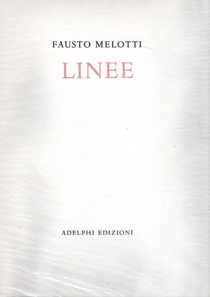 Linee (in custodia) - Fausto Melotti - copertina