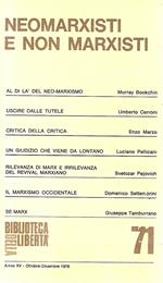 Neomarxisti e non marxisti (Rivista 