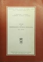 Studi di demografia storica siciliana. Sec. XVIII
