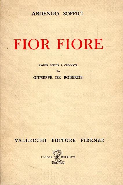 Fior Fiore - Ardengo Soffici - copertina