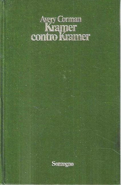 Kramer contro Kramer - Avery Corman - copertina