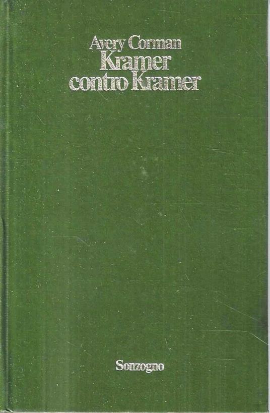 Kramer contro Kramer - Avery Corman - copertina