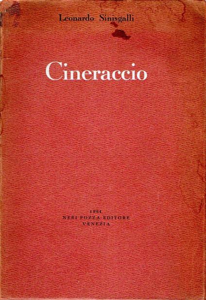 Prima Edizione! Cineraccio - copertina