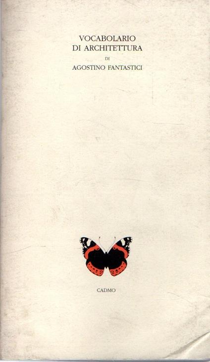 Vocabolario di Architettura - copertina