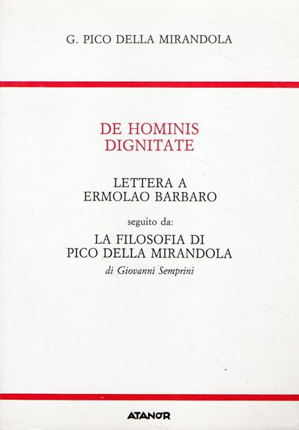 De Hominis Dignitate - copertina