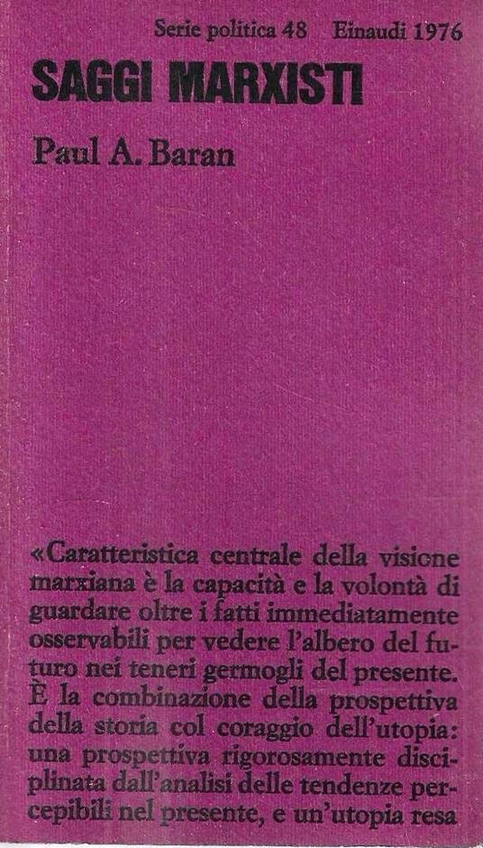 Saggi marxisti - Paul Baran - copertina