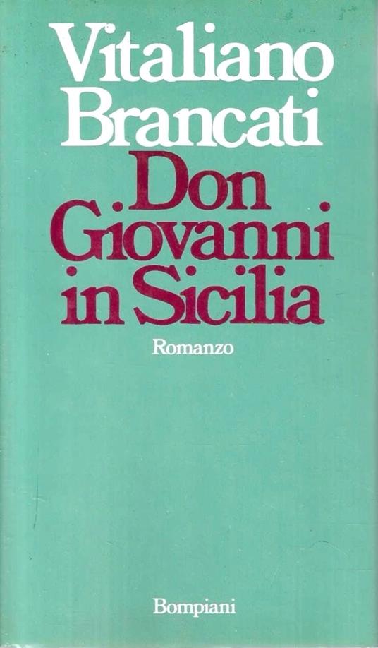 Don Giovanni in Sicilia - Vitaliano Brancati - copertina