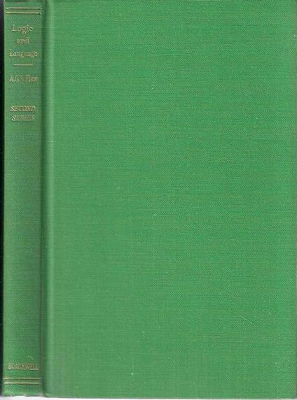 Logic and Language (Second Series) - copertina