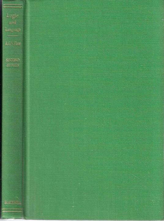 Logic and Language (Second Series) - copertina