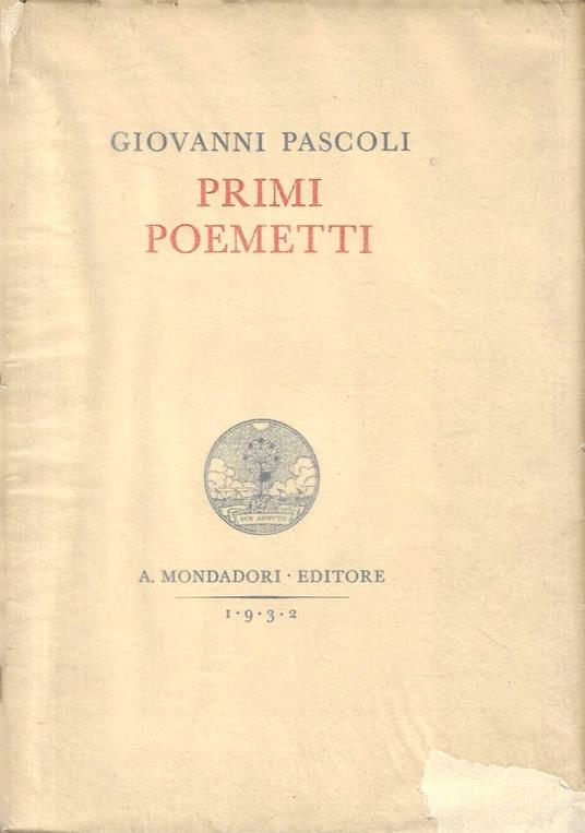 Primi poemetti - Giovanni Pascoli - copertina