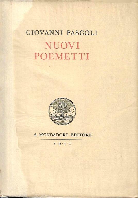 Nuovi poemetti - Giovanni Pascoli - copertina