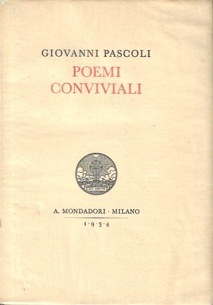 Poemi conviviali - Giovanni Pascoli - copertina