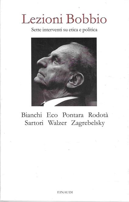 Lezioni Bobbio : sette interventi su etica e politica - Hombert Bianchi - copertina