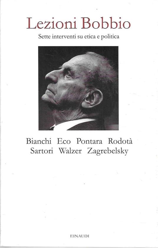 Lezioni Bobbio : sette interventi su etica e politica - Hombert Bianchi - copertina