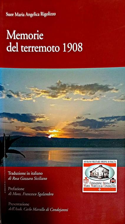 Memorie del terremoto 1908 - copertina
