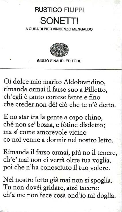 Sonetti - copertina