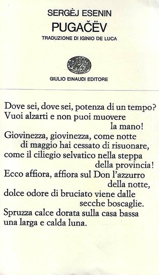 Pugačëv - Sergej Esenin - copertina
