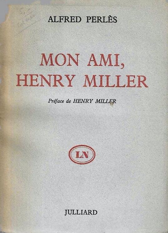 Mon ami, Henry Miller - copertina