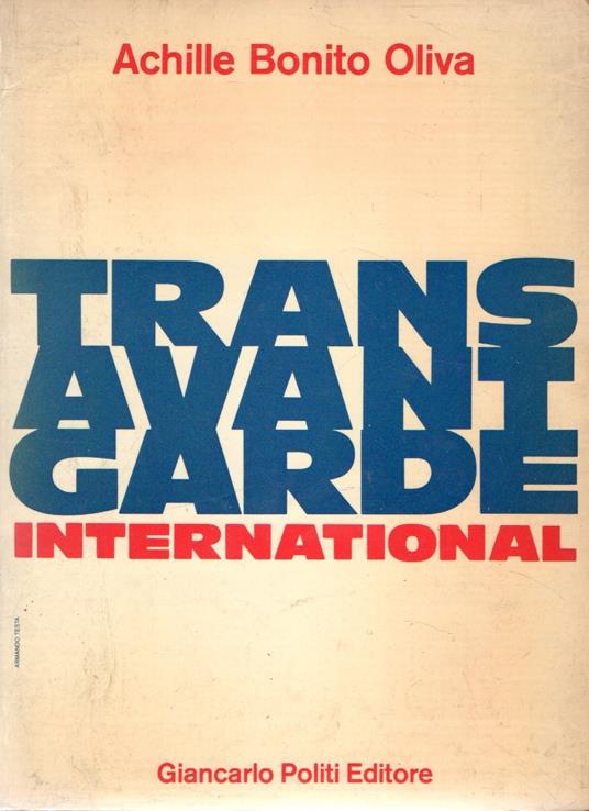 TransAvantGarde International - Achille Bonito Oliva - copertina