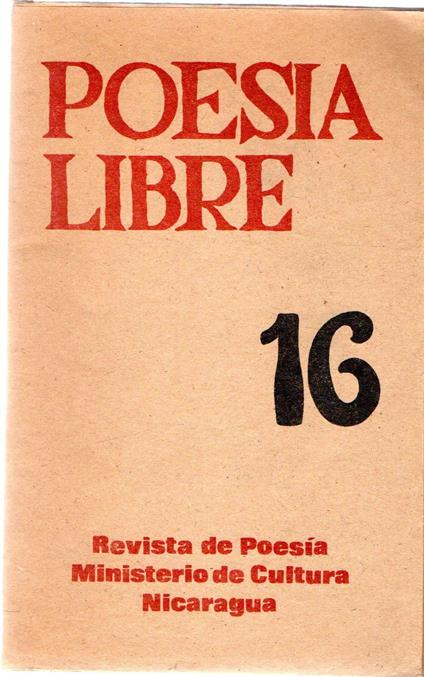 Poesia libre 16 : Rivista de Poesia - copertina