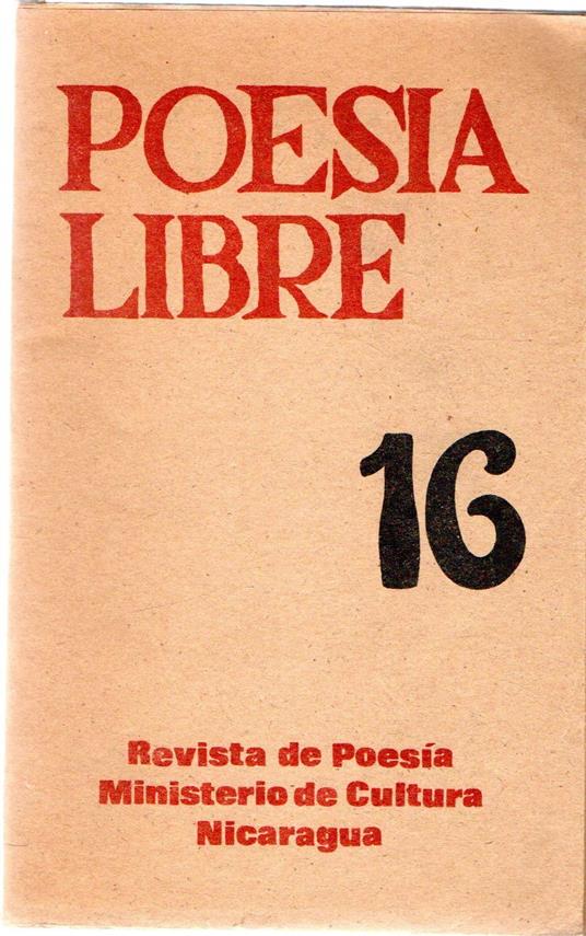 Poesia libre 16 : Rivista de Poesia - copertina