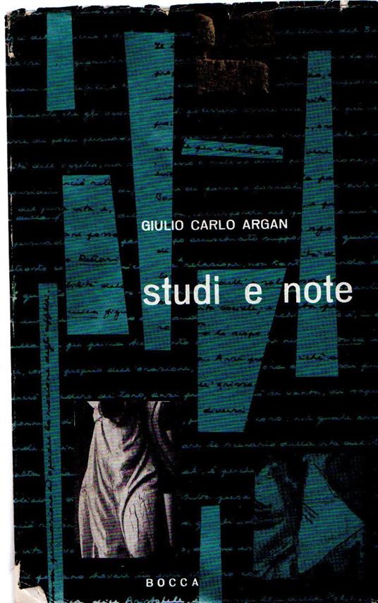 Studi e note - Giulio C. Argan - copertina