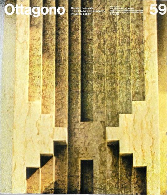 Ottagono n° 59 - Rivista trimestrale di architettura, arredamento, industrial design - copertina