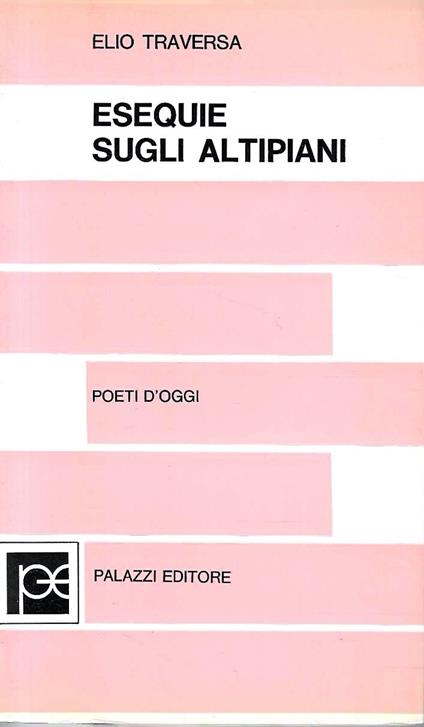 Esequie sugli altipiani - Elio Traversa - copertina
