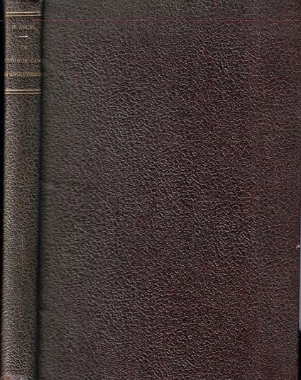 La "Common Law" d'Angleterre - Marc Ancel - copertina